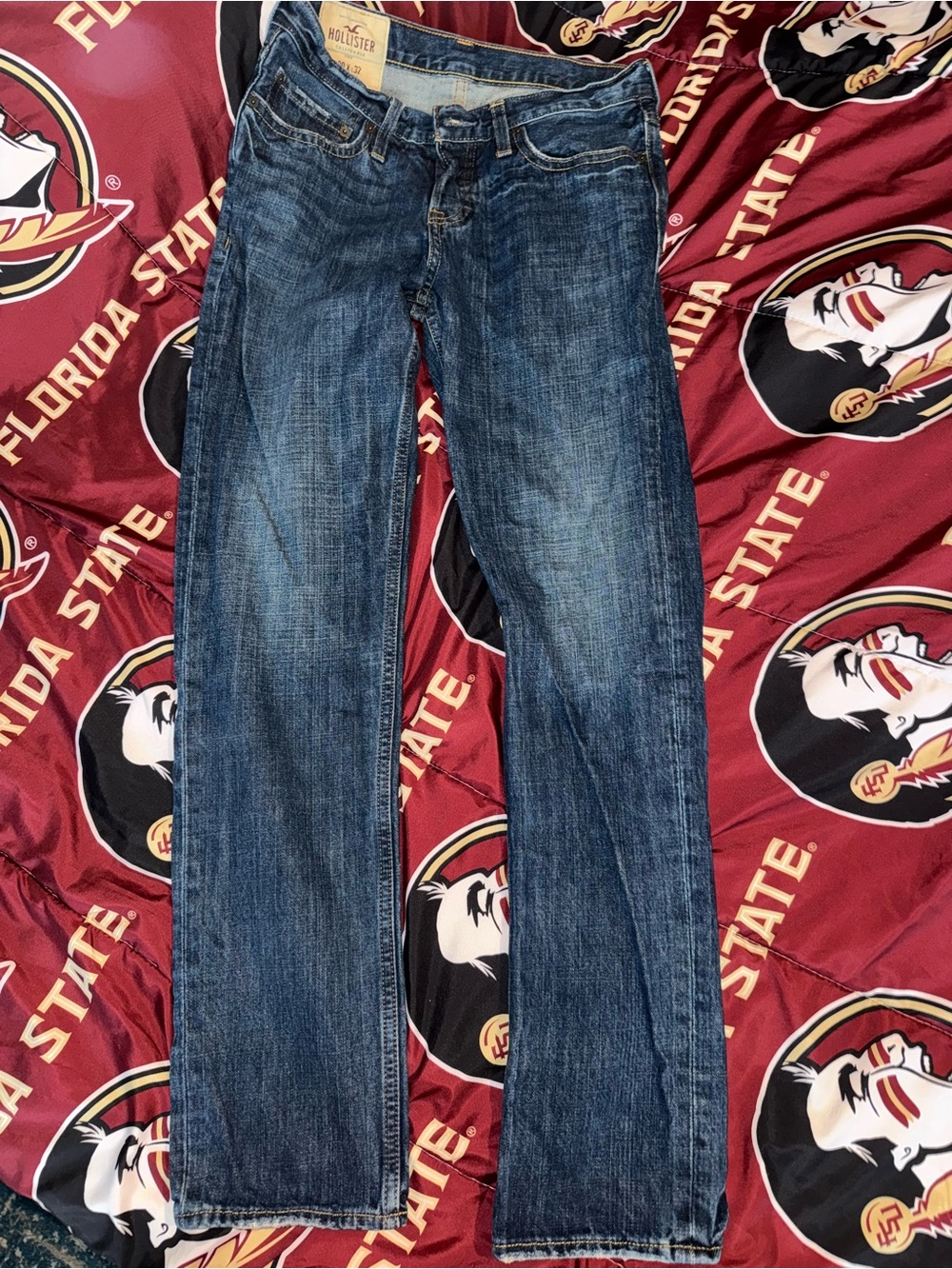 Hollister Men's Medium Blue Straight Jeans